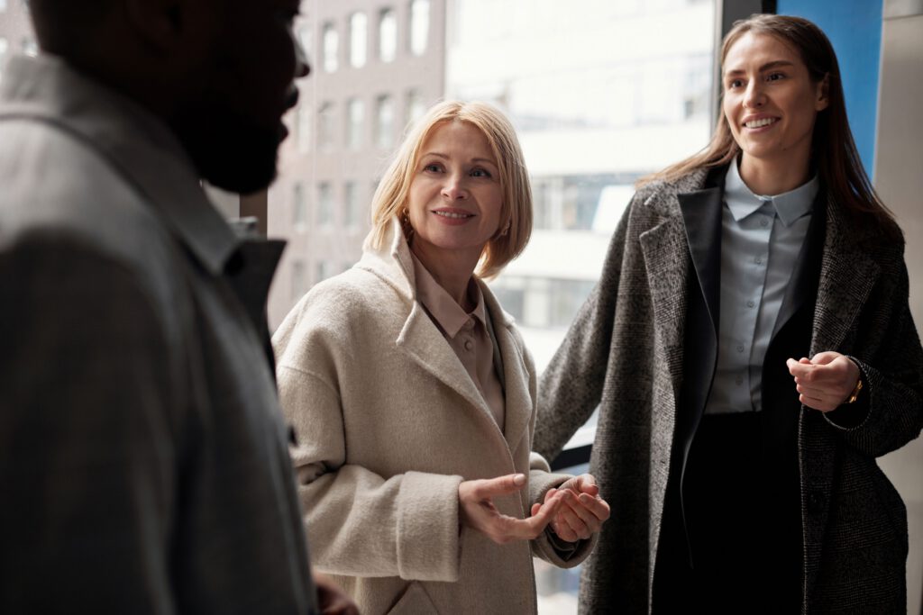 People connecting in conversation with attention and presence