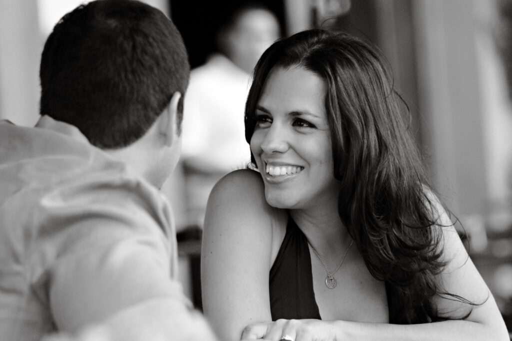 Couple having a calm and open conversation
