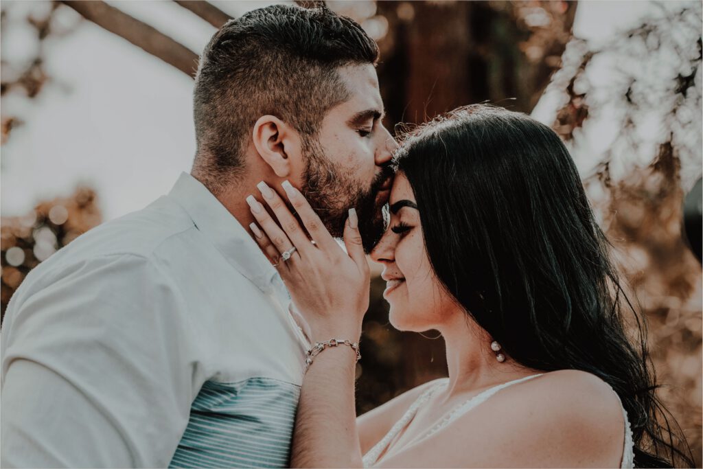 Couple reconnecting with warmth and closeness